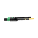 Tripp Lite MTP/MPO (APC) to 4xLC (UPC) Singlemode Breakout Patch Cable, 40/100 GbE, QSFP+ 40GBASE-PLR4, Plenum, Yellow, 5 m (16 ft.) — Being Shipped