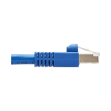 Tripp Lite M12 X-Code Cat6a 10G F/UTP CMR-LP Shielded Ethernet Cable (Right-Angle M12 M/RJ45 M), IP68, PoE, Blue, 10 m (32.8 ft.), TAA — Being Shipped