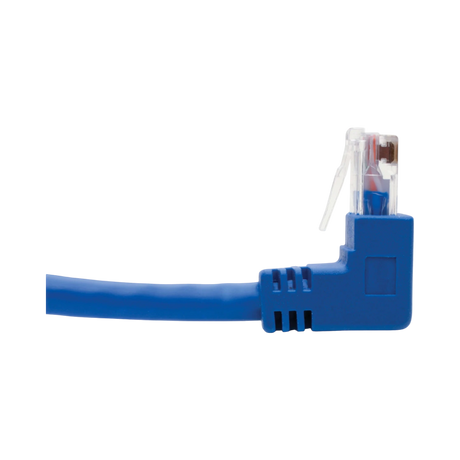 Tripp Lite Up/Down-Angle Cat6 Gigabit Molded UTP Ethernet Cable (RJ45 Up-Angle M to RJ45 Down-Angle M), Blue, 3 ft. (0.91 m) — Being Shipped