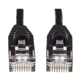 Tripp Lite Cat6a 10G Snagless Molded Slim UTP Ethernet Cable (RJ45 M/M), Black, 15 ft. (4.57 m) — Being Shipped