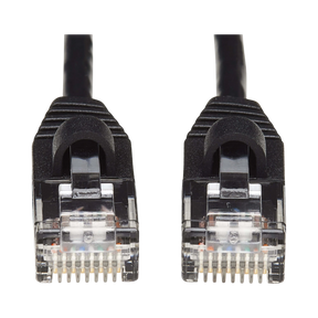 Tripp Lite Cat6a 10G Snagless Molded Slim UTP Ethernet Cable (RJ45 M/M), Black, 15 ft. (4.57 m) — Being Shipped