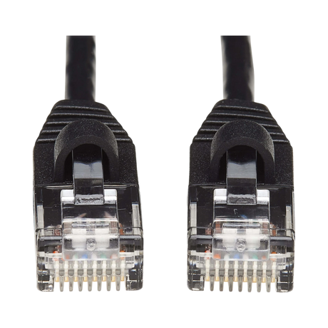 Tripp Lite Cat6a 10G Snagless Molded Slim UTP Ethernet Cable (RJ45 M/M), Black, 15 ft. (4.57 m) — Being Shipped