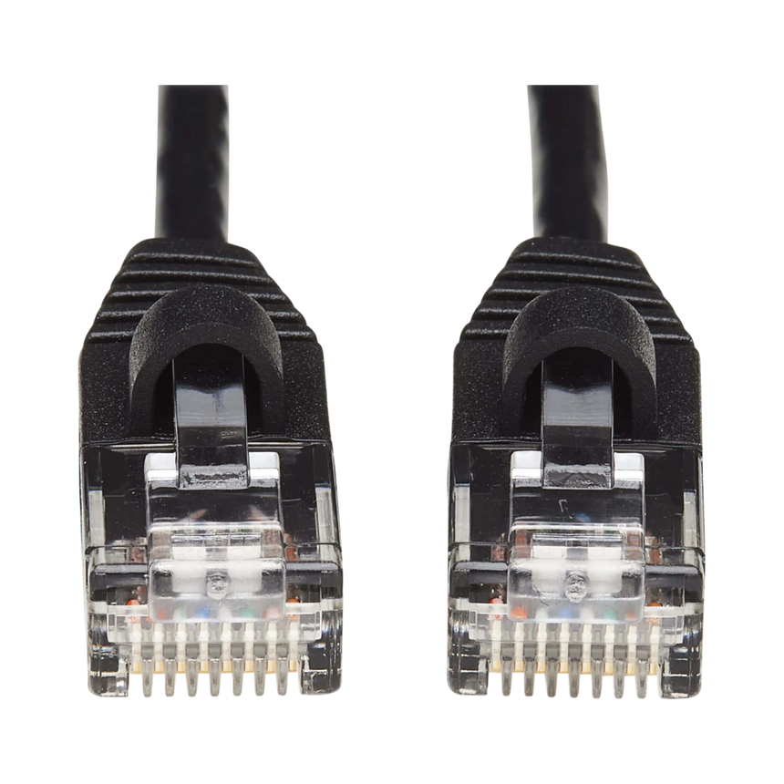 Tripp Lite Cat6a 10G Snagless Molded Slim UTP Ethernet Cable (RJ45 M/M), Black, 15 ft. (4.57 m) — Being Shipped