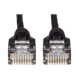 Tripp Lite Cat6a 10G Snagless Molded Slim UTP Ethernet Cable (RJ45 M/M), Black, 15 ft. (4.57 m) — Being Shipped
