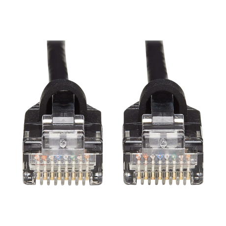 Tripp Lite Cat6a 10G Snagless Molded Slim UTP Ethernet Cable (RJ45 M/M), Black, 15 ft. (4.57 m) — Being Shipped