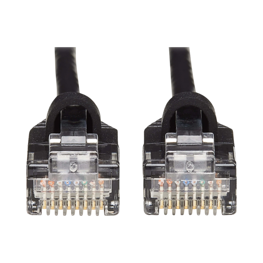 Tripp Lite Cat6a 10G Snagless Molded Slim UTP Ethernet Cable (RJ45 M/M), Black, 15 ft. (4.57 m) — Being Shipped