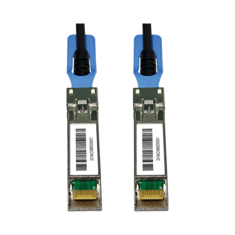 Tripp Lite SFP28 to SFP28 25GbE Passive Twinax Copper Cable (M/M), SFP-H25G-CU3M Compatible, Black, 3 m (9.8 ft.) — Being Shipped