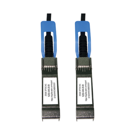 Tripp Lite SFP28 to SFP28 25GbE Passive Twinax Copper Cable (M/M), SFP-H25G-CU4M Compatible, Black, 4 m (13.1 ft.) — Being Shipped