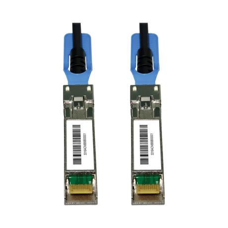 Tripp Lite SFP28 to SFP28 25GbE Passive Twinax Copper Cable (M/M), SFP-H25G-CU1M Compatible, Black, 1 m (3.3 ft.) — Being Shipped