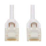 Tripp Lite Safe-IT Cat6a 10G Snagless Antibacterial Slim UTP Ethernet Cable (RJ45 M/M), White, 15-ft. (4.57 m), TAA — Being Shipped