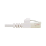 Tripp Lite Safe-IT Cat6a 10G Snagless Antibacterial Slim UTP Ethernet Cable (RJ45 M/M), White, 15-ft. (4.57 m), TAA — Being Shipped