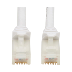 Tripp Lite Safe-IT Cat6a 10G Snagless Antibacterial UTP Ethernet Cable (RJ45 M/M), PoE, White, 10 ft. (3.05 m), TAA — Being Shipped
