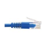 Tripp Lite Right-Angle Cat6 Gigabit Molded Slim UTP Ethernet Cable (RJ45 Right-Angle M to RJ45 M), Blue, 7 ft. (2.13 m) — Being Shipped
