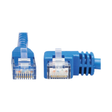 Tripp Lite Right-Angle Cat6 Gigabit Molded UTP Ethernet Cable (RJ45 Right-Angle M to RJ45 M), Blue, 20 ft. (6.09 m) — Being Shipped