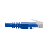 Tripp Lite Right-Angle Cat6 Gigabit Molded UTP Ethernet Cable (RJ45 Right-Angle M to RJ45 M), Blue, 1 ft. (0.31 m) — Being Shipped