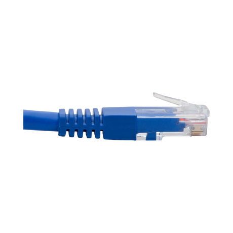 Tripp Lite Right-Angle Cat6 Gigabit Molded UTP Ethernet Cable (RJ45 Right-Angle M to RJ45 M), Blue, 1 ft. (0.31 m) — Being Shipped