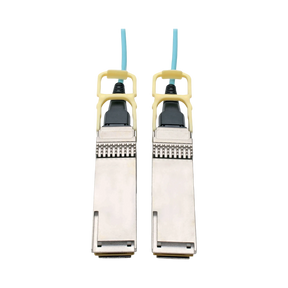 Tripp Lite QSFP28 to QSFP28 Active Optical Cable, 100GbE, AOC, M/M, Aqua, 2M (6.56 ft.) — Being Shipped