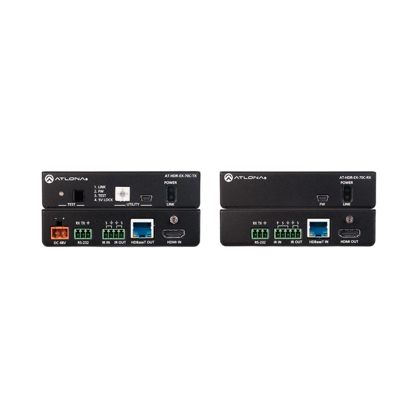Atlona 4K HDR HDMI Over HDBaseT TX/RX with Control & PoE Transmitter & Receiver Set — Being Shipped