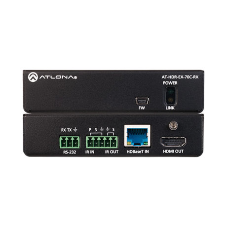 Atlona 4K HDR HDMI Over HDBaseT TX/RX with Control & PoE Transmitter & Receiver Set — Being Shipped