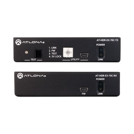 Atlona 4K HDR HDMI Over HDBaseT TX/RX with Control & PoE Transmitter & Receiver Set — Being Shipped