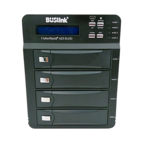 Buslink CipherShield 64TB 256-bit AES USB 3.0/eSATA 4-bay RAID Encrypted External Hard Drive — Being Shipped