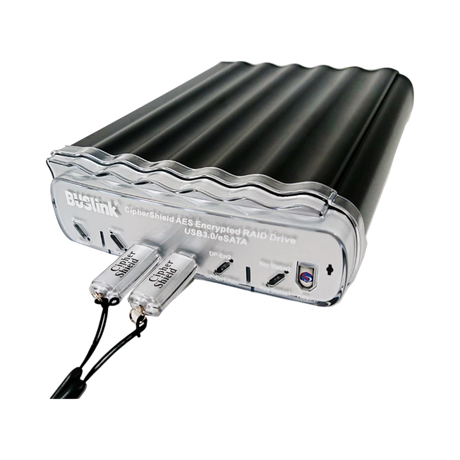 Buslink CipherShield 10TB 3.5" USB 3.0 eSATA Dual Keys External Hard Drive — Being Shipped