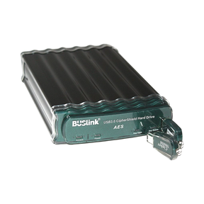 Buslink Ciphershield Encryption 6TB USB 3.0/eSATA300 External Hard Drive (Black/Green) — Being Shipped