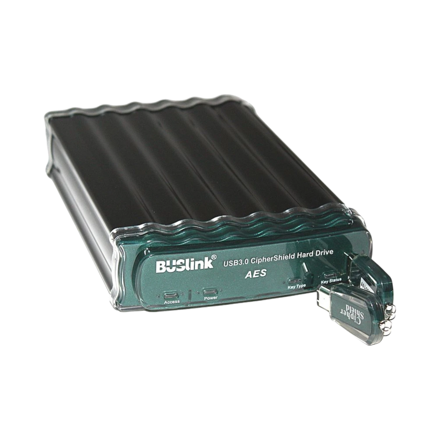 Buslink Ciphershield Encryption 6TB USB 3.0/eSATA300 External Hard Drive (Black/Green) — Being Shipped