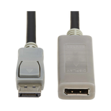 Tripp Lite DisplayPort Extension Cable with Active Repeater & Latching Connector (M/F), 4K 60 Hz, HDR, 4:4:4, HDCP 2.2, 10 ft. (3.1 m), TAA — Being Shipped