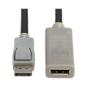 Tripp Lite DisplayPort Extension Cable with Active Repeater & Latching Connector (M/F), 4K 60 Hz, HDR, 4:4:4, HDCP 2.2, 15 ft. (4.6 m), TAA — Being Shipped