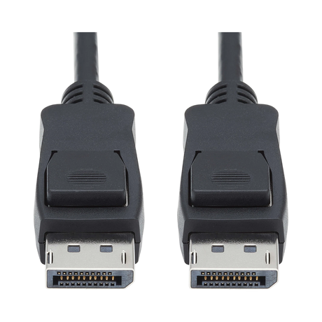 Tripp Lite DisplayPort 1.4 Cable with Latching Connectors, 8K (M/M), Black, 1 ft. (0.31 m) — Being Shipped