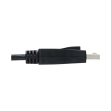 Tripp Lite DisplayPort 1.4 Cable with Latching Connectors, 8K (M/M), Black, 1 ft. (0.31 m) — Being Shipped