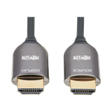 Tripp Lite 8K HDMI Plenum-Rated Fiber Active Optical Cable (AOC), 8K UHD @ 60 Hz, HDR, M/M, Black, 10 m (33 ft.) — Being Shipped