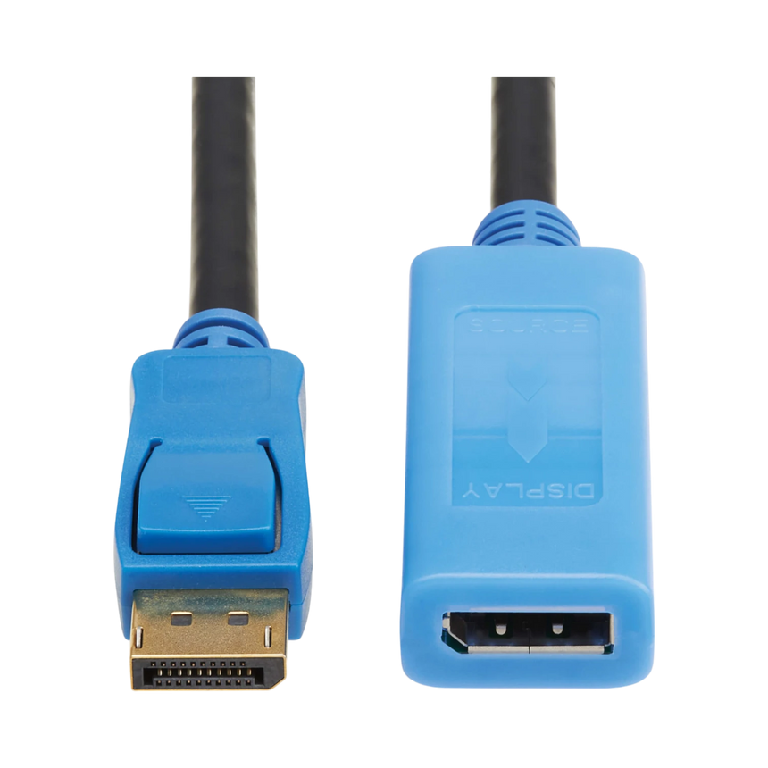 Tripp Lite DisplayPort Extension Cable with Active Repeater & Latching Connector (M/F), 8K 60 Hz, HDR, 4:4:4, HDCP 2.2, 9 ft. (2.7 m), TAA — Being Shipped