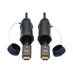 Tripp Lite High-Speed Armored HDMI Fiber Active Optical Cable (AOC) with Hooded Connectors & Reel, 4K @ 60 Hz, HDR, IP68, M/M, Black, 70 m (230 ft.) — Being Shipped