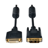 Tripp Lite DVI Single Link Extension Cable, Digital TMDS Monitor Cable (DVI-D M/F), 6 ft. (1.83 m) — Being Shipped