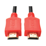 Tripp Lite High-Speed HDMI Cable, Digital Video with Audio, UHD 4K (M/M), Red, 10 ft. (3.05 m) — Being Shipped