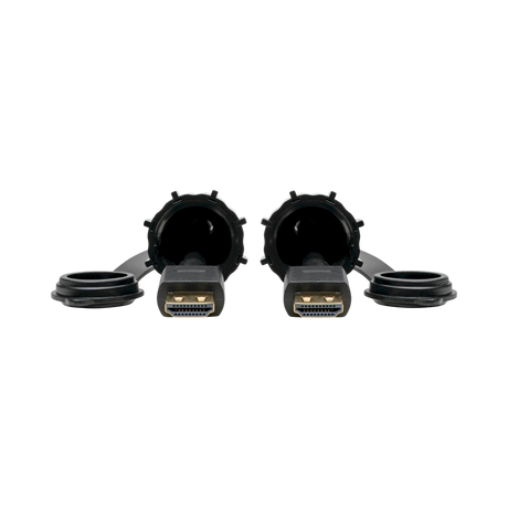 Tripp Lite High-Speed HDMI Cable (M/M), 4K 60 Hz, HDR, Industrial, IP68, Hooded Connectors, Black, 12 ft. — Being Shipped