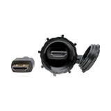 Tripp Lite High-Speed HDMI Cable (M/M), 4K 60 Hz, HDR, Industrial, IP68, Hooded Connector, Black, 12 ft. — Being Shipped