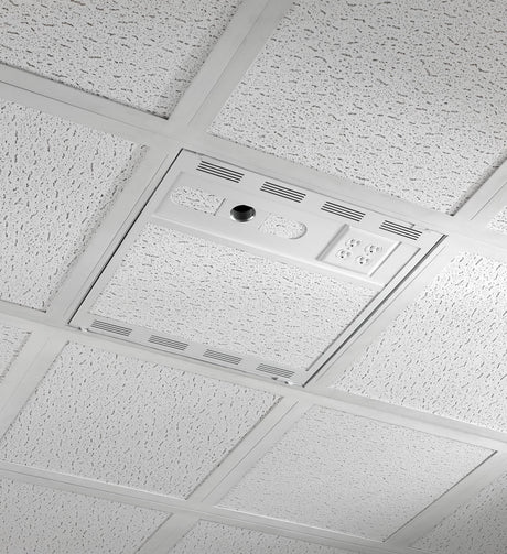 Chief Plenum Rated Ceiling Enclosure Storage Box (White, 2x2') — Being Shipped