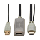 Tripp Lite HDMI Extension Cable with Active Repeater (M/F), 4K 60 Hz, HDR, 4:4:4, HDCP 2.2, 20 ft. (6.1 m), TAA — Being Shipped