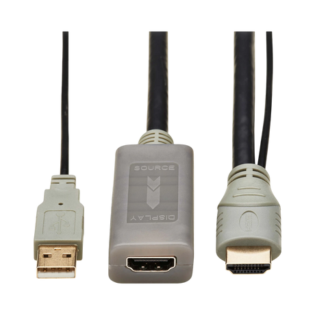 Tripp Lite HDMI Extension Cable with Active Repeater (M/F), 4K 60 Hz, HDR, 4:4:4, HDCP 2.2, 20 ft. (6.1 m), TAA — Being Shipped