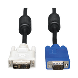 Tripp Lite DVI to VGA High-Resolution Adapter Cable with RGB Coaxial (DVI-A to HD15 M/M), 6 ft. (1.8 m) — Being Shipped