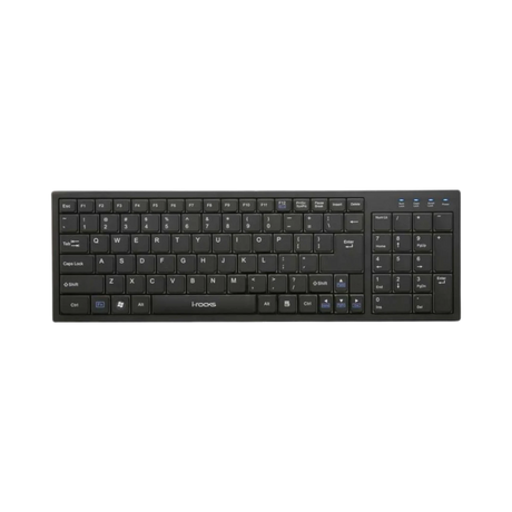 I-Rocks USB Wired Slim Keyboard (Black) — Being Shipped
