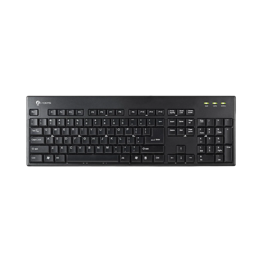 I-Rocks Washable 104 Key Keyboard (Black) — Being Shipped