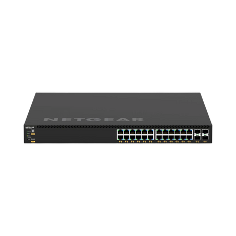 NETGEAR M4350-24G4XF 24-Port Gigabit PoE+ Compliant Managed AV Network Switch — Being Shipped