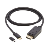 Tripp Lite USB-C to DisplayPort Bi-Directional Active Adapter Cable (M/M), 4K 60 Hz, HDR, Locking DP Connector, 3 ft. (0.9 m) — Being Shipped