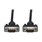 Tripp Lite Low-Profile VGA High-Resolution RGB Coaxial Cable (HD15 M/M), 15 ft. (4.57 m) — Being Shipped
