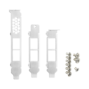 QNAP Full-Height, Low-Profile, and Flat Brackets For Dual-Port RJ45 NIC — Being Shipped