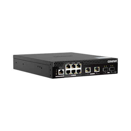 QNAP QSW-M2106PR-2S2T 10-Port PoE++ Compliant 10Gb/2.5Gb Managed Network Switch — Being Shipped